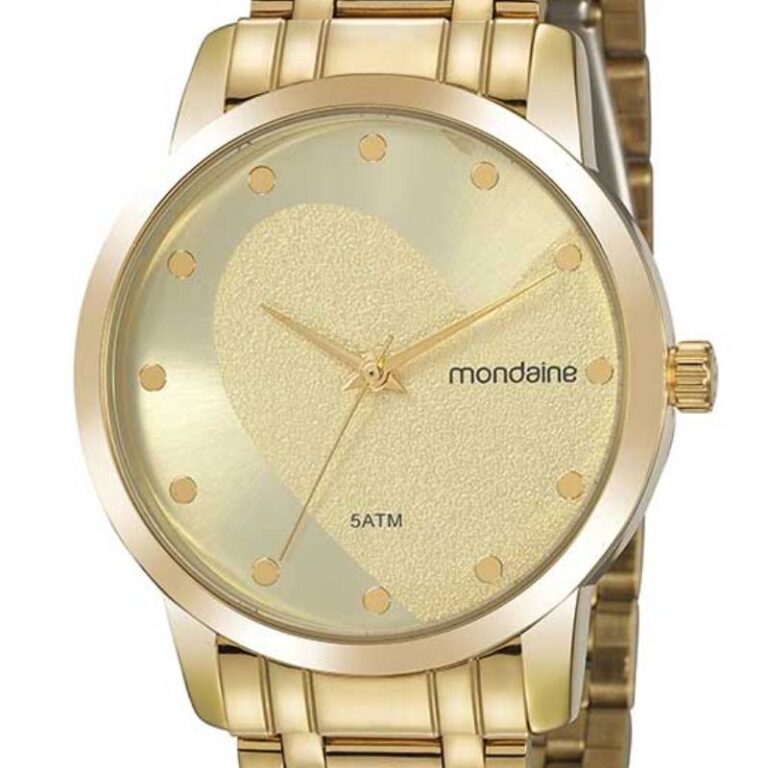 Relógio Mondaine Feminino 99486LPMKDE2 Dourado com Coração G - Imagem 2
