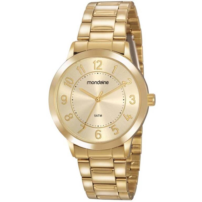Relógio Mondaine Feminino 83469LPMVDE1 Dourado com números CADASTRO ANTIGO - Imagem 2