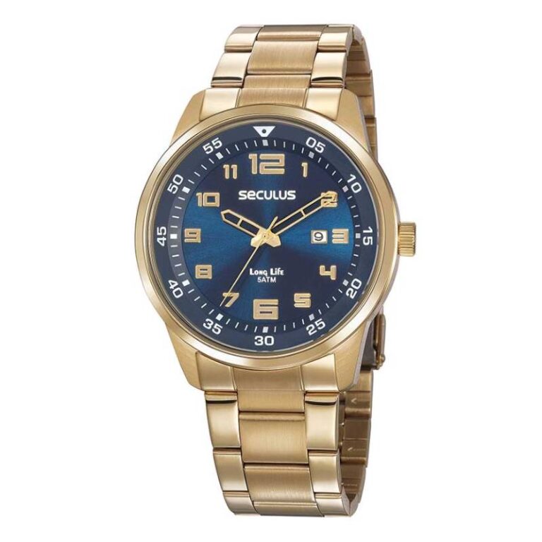 Relógio Seculus Masculino Analógico 20802GPSVDA2 L F Azul