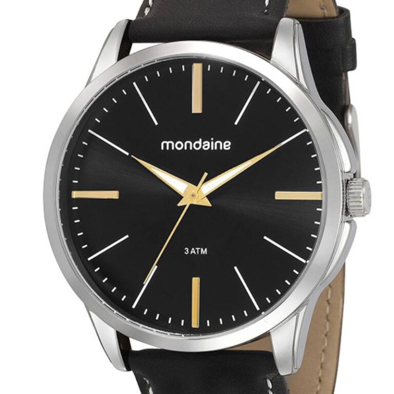 Relógio Mondaine Masculino 76706G0MVNH1 Couro Preto F P - Imagem 2