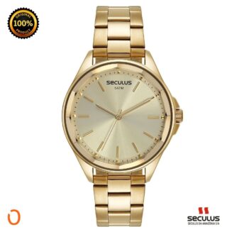 Relógio Seculus Feminino Analógico 77185LPSVDS1 D VIDRO LAP