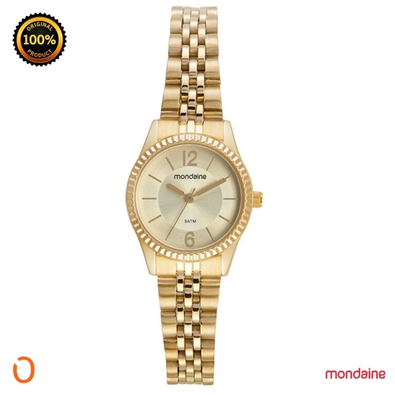 Relógio Mondaine Feminino Analógico 32532LPMVDE1 Dourado BS
