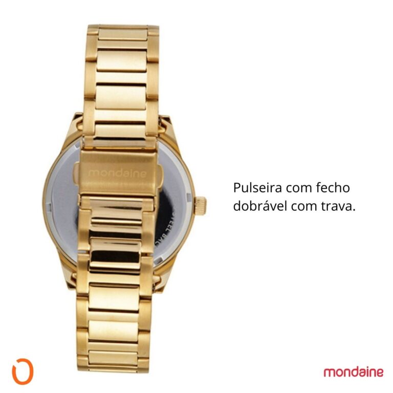 Relógio Mondaine Feminino 32522LPMVDE1 Dourado F Champanhe - Imagem 4