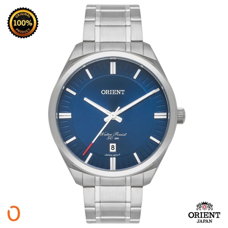 Relógio Orient Masculino Analógico MBSS1401 Aço F Azul