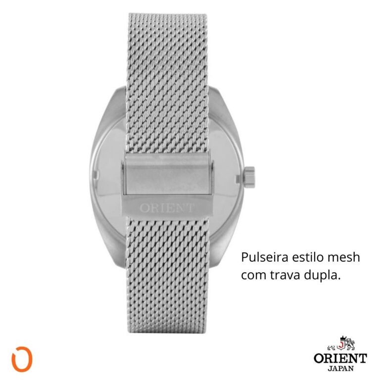 Relógio Orient Masculino Automático F49SS011 Aço F Preto - Imagem 4
