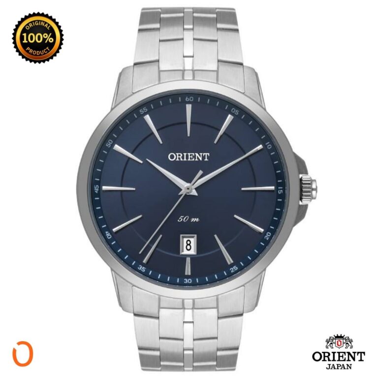 Relógio Orient Masculino Analógico MBSS1414 Aço F Azul