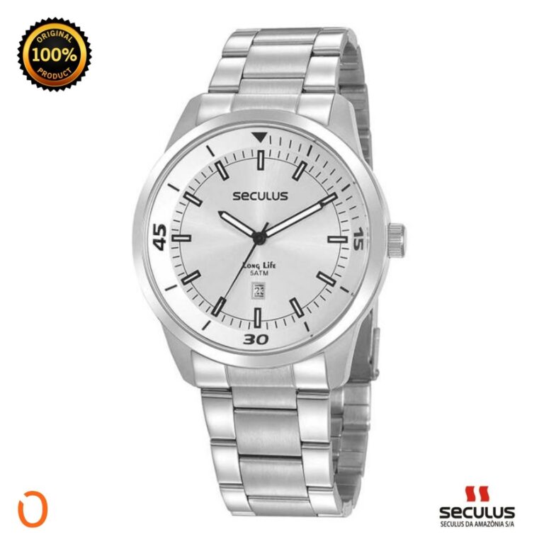 Relógio Seculus Masculino Analógico 20958G0SVNA4 Aço