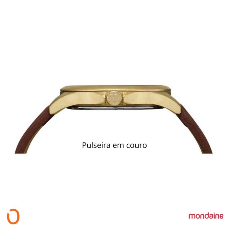 Relógio Mondaine Masculino 83482GPMVDH2  Marrom PU Couro - Imagem 4