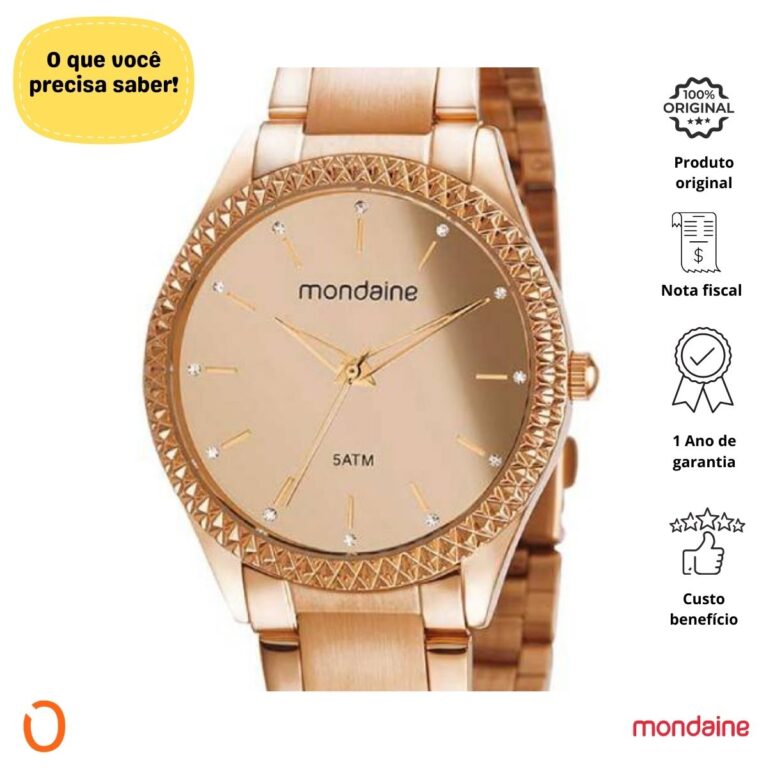 Relógio Mondaine Feminino 32347LPMVRE2 Rose TP - Imagem 2