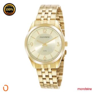 Relógio Mondaine Feminino 32421LPMVDE1 Dourado Números