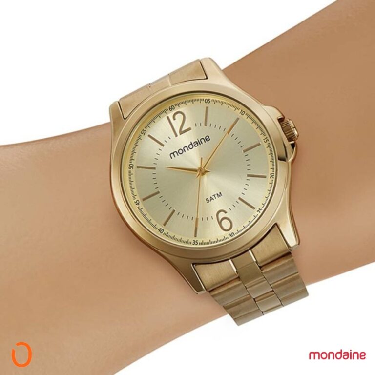 Relógio Mondaine Feminino 32419LPMVDE1 Dourado - Imagem 5