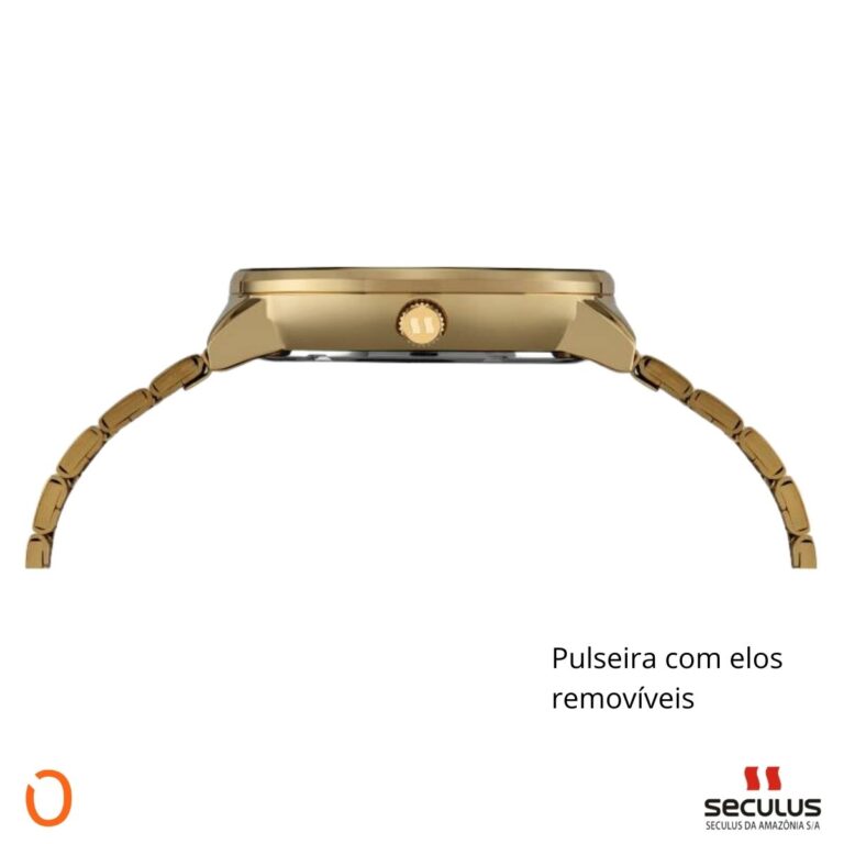 Relógio Seculus Feminino Analógico 77132LPSVDS1 D F CINZA CS - Imagem 4