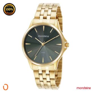 Relógio Mondaine Feminino 32423LPMVDE1 Dourado F Verde