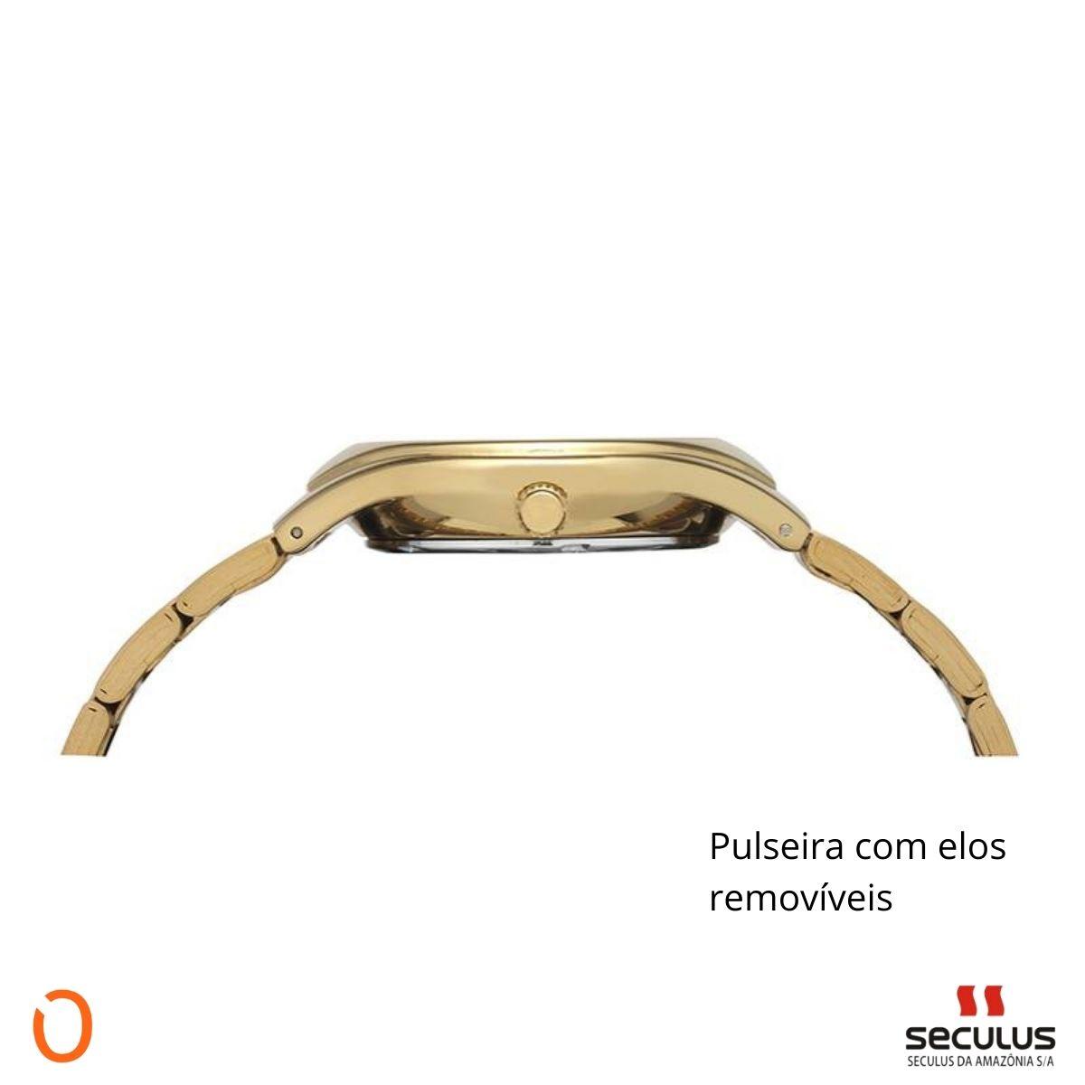 Relógio Feminino Seculus 77044LPSVDS1 dourado - Imagem 4