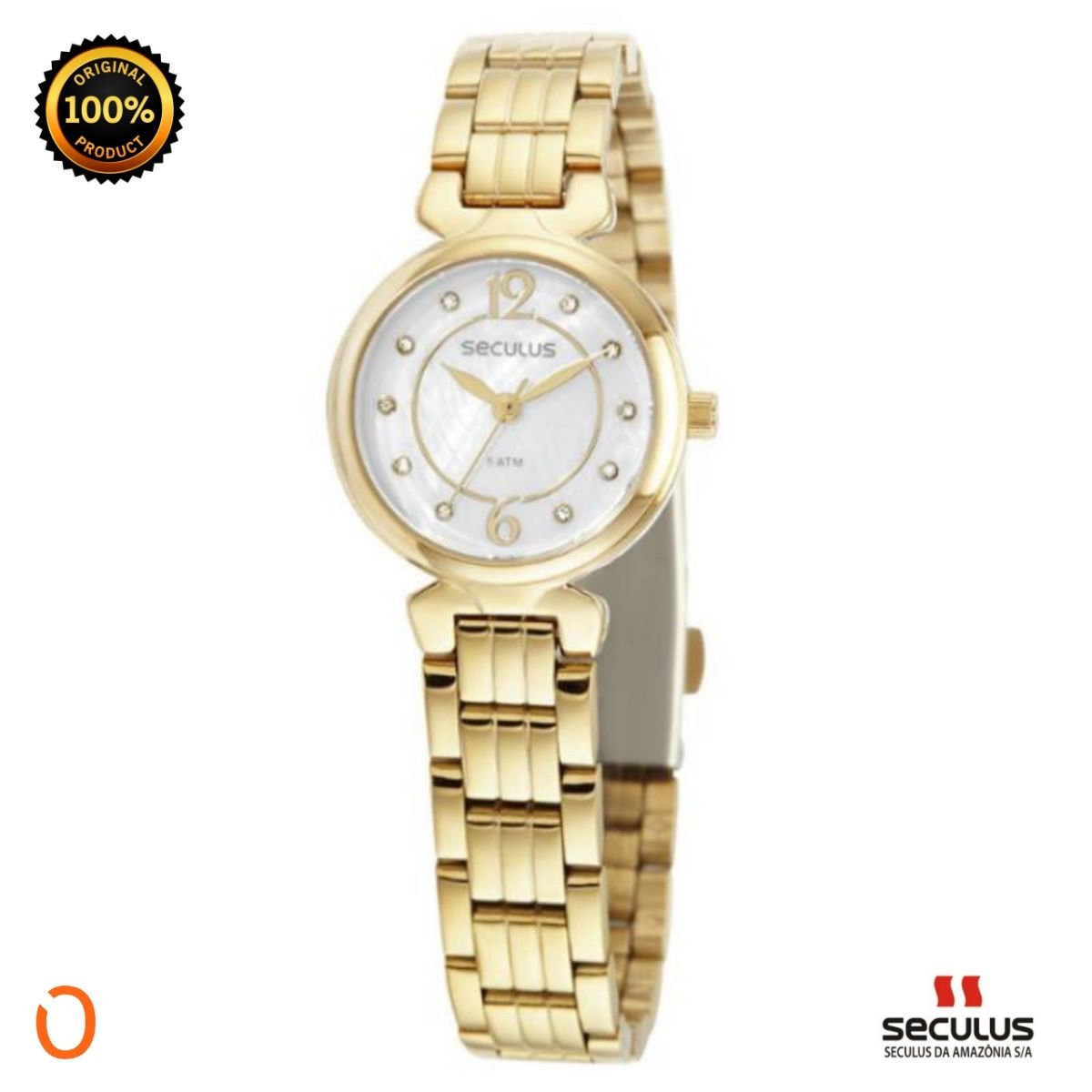 Relógio Seculus Feminino Analógico 23709LPSVDS2 D F BRANCO