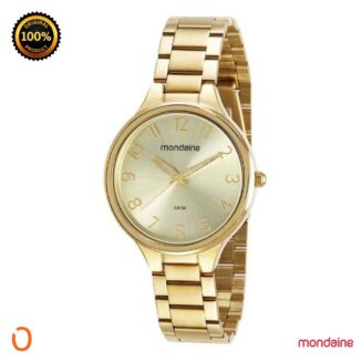 Relógio Mondaine Feminino 32418LPMVDE1 Dourado Números