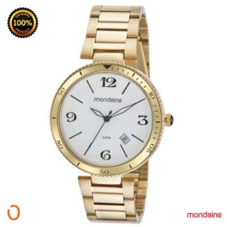 Relógio Mondaine Feminino 32449LPMVDE1 Dourado F Branco
