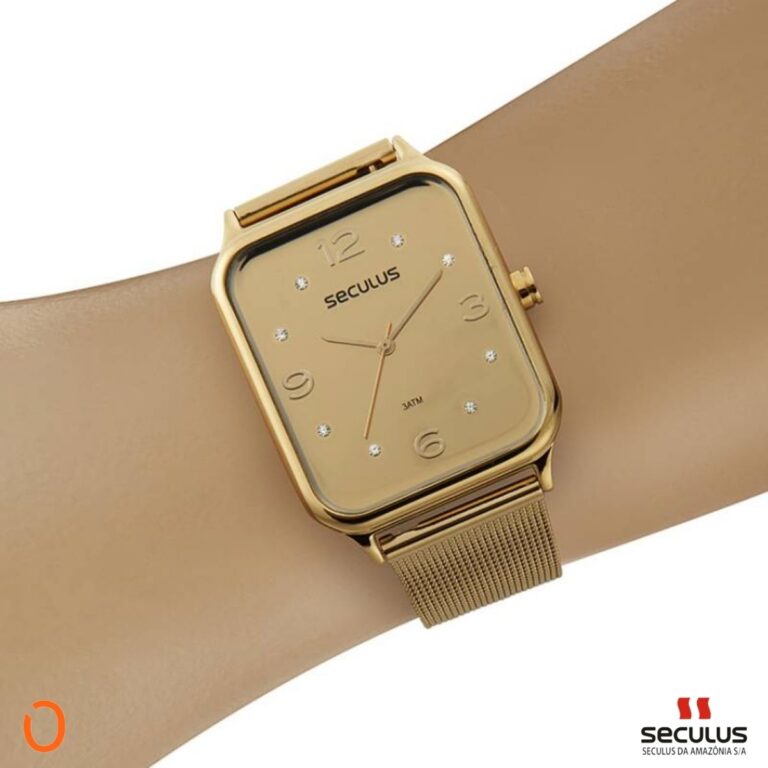 Relógio Seculus Feminino Analógico 77123LPSVDS1 Dourado - Image 5
