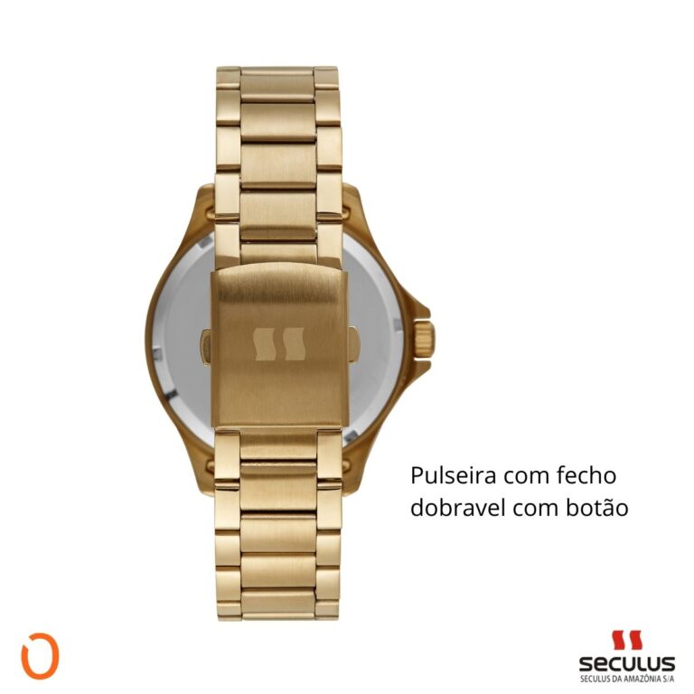 Relógio Seculus Masculino Analógico 77199GPSVDA3 D F PRETO - Imagem 4