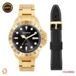 Relógio Mondaine Masculino 99647GPMVDE2 D KIT 2 PULSEIRAS