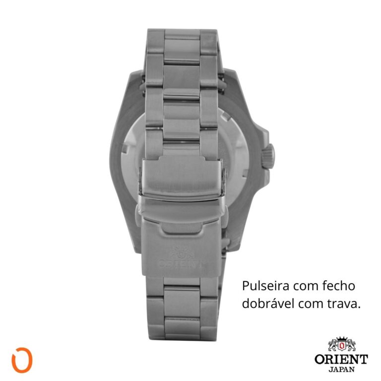 Relógio Orient Masculino Automático 469SS068F Aço F Preto - Imagem 5