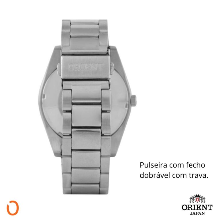 Relógio Orient Masculino Automático F49SS013 Aço F Azul - Imagem 3