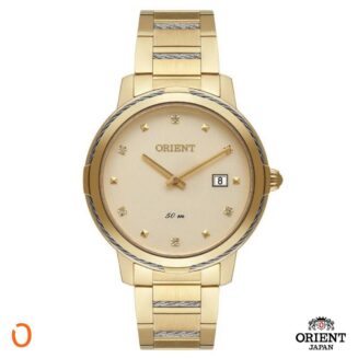 Relógio Orient Feminino Dourado Calendário FTSS1147 C1KS