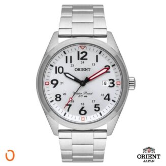Relógio Orient Masculino Aço Calendário MBSS1396 F PRATA