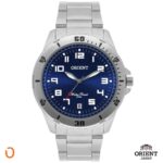 Relógio Orient Masculino Analógico MBSS1155A Aço F Azul