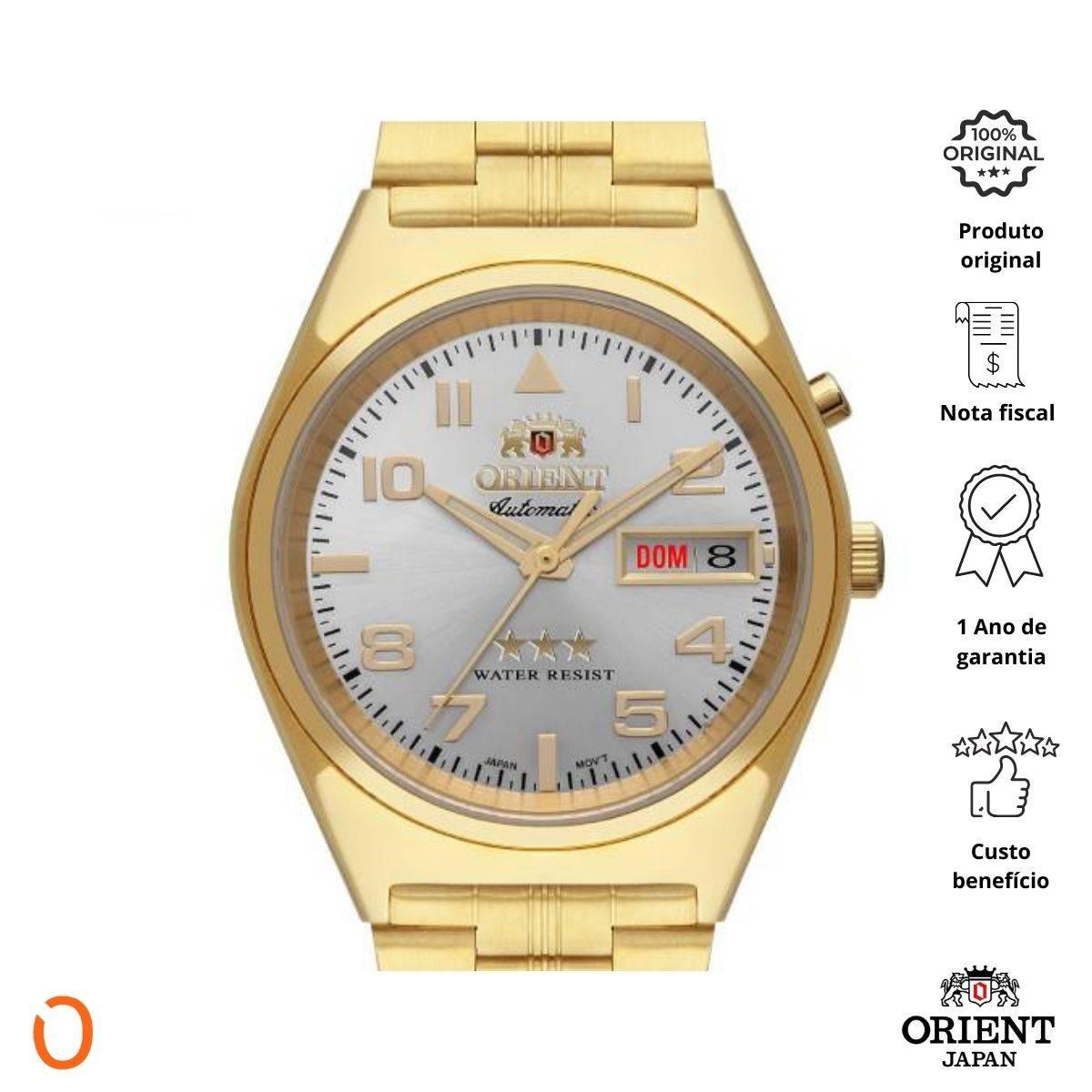 Relógio Orient Masculino Automático 469GP083F Dourado - Imagem 2
