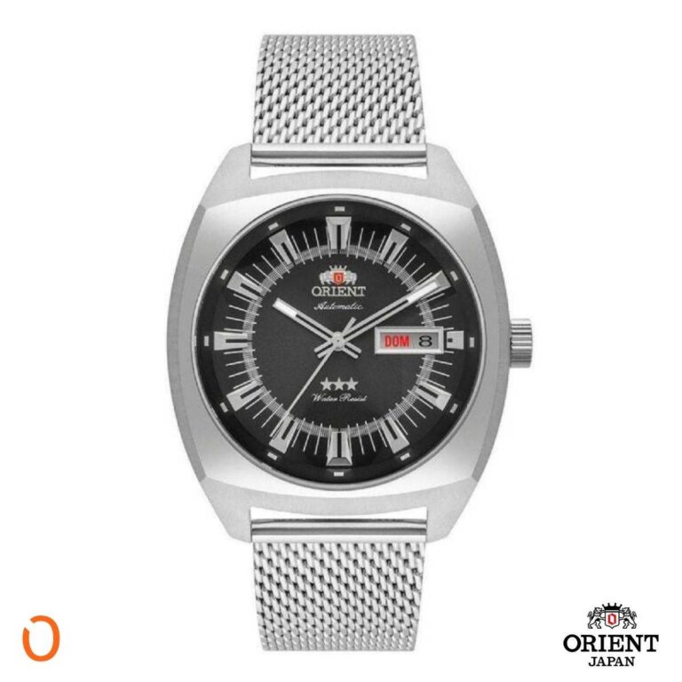 Relógio Orient Masculino Automático F49SS011 Aço F Preto