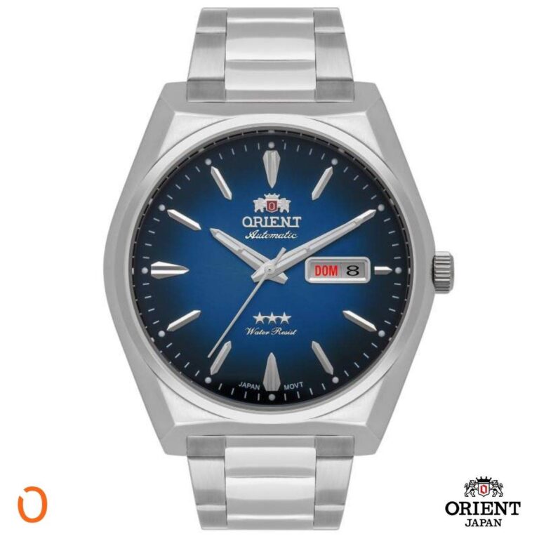 Relógio Orient Masculino Automático F49SS013 Aço F Azul
