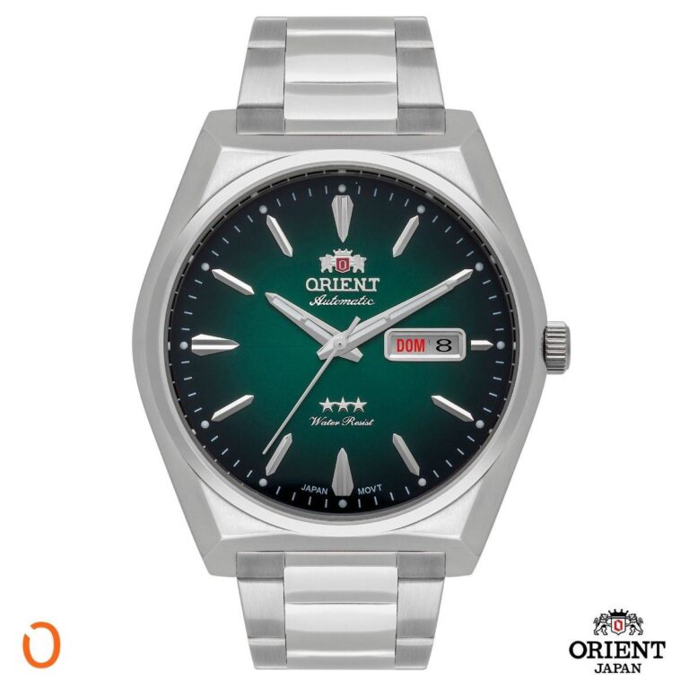 Relógio Orient Masculino Automático F49SS013 Aço F Verde