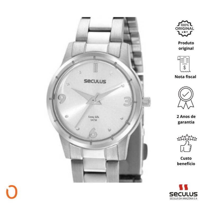 Relógio Seculus Feminino Analógico 44088L0SVNA3 A F PRATA - Imagem 2