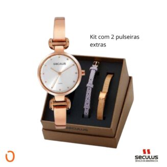 Relógio Seculus Feminino Analógico 77172LPSVRB3 ROSE F C