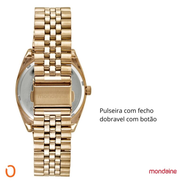 Relógio Mondaine Feminino 32580LPMVDE1 Dourado F Champanhe - Imagem 5