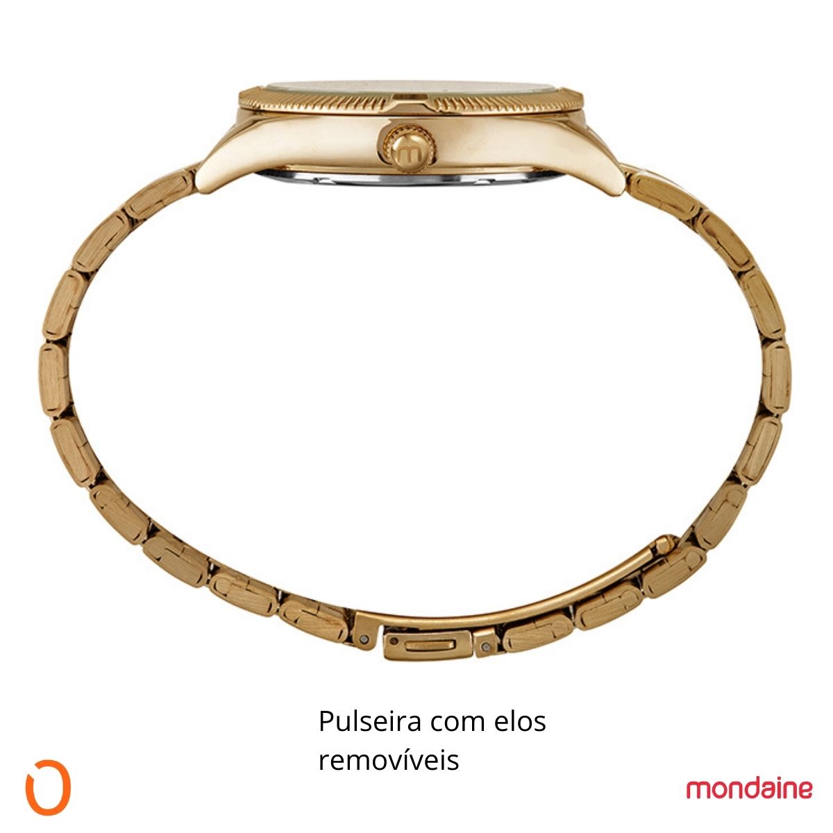Relógio Mondaine Feminino 32581LPMVDE1 Dourado F Champanhe - Imagem 5