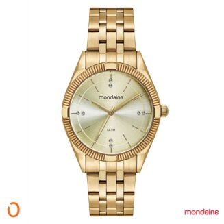 Relógio Mondaine Feminino 32581LPMVDE1 Dourado F Champanhe