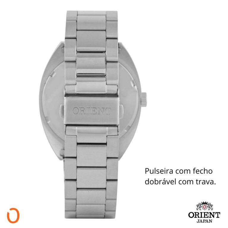 Relógio Orient Masculino Automático F49SS032 Aço F Verde DL - Imagem 5