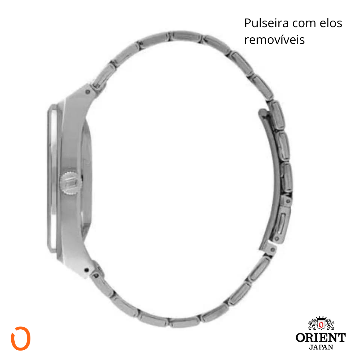 Relógio Orient Masculino Automático 469SS087F Aço F Azul - Imagem 4
