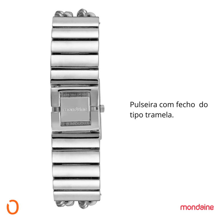 Relógio Mondaine Feminino Analógico 32593L0MVNM3 Aço C Dupla - Imagem 4