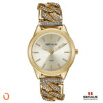 Relógio Seculus Feminino Analógico 77273LPSVDB1 Dourado PD