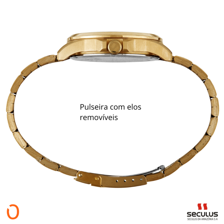 Relógio Seculus Masculino Analógico 44200GPSVDA2 D F Champ - Imagem 5