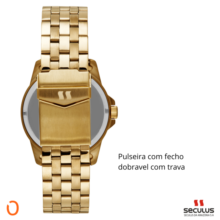 Relógio Seculus Masculino Analógico 44200GPSVDA2 D F Champ - Imagem 4