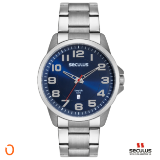 Relógio Seculus Masculino Analógico 44216G0SVNA1 A F Azul