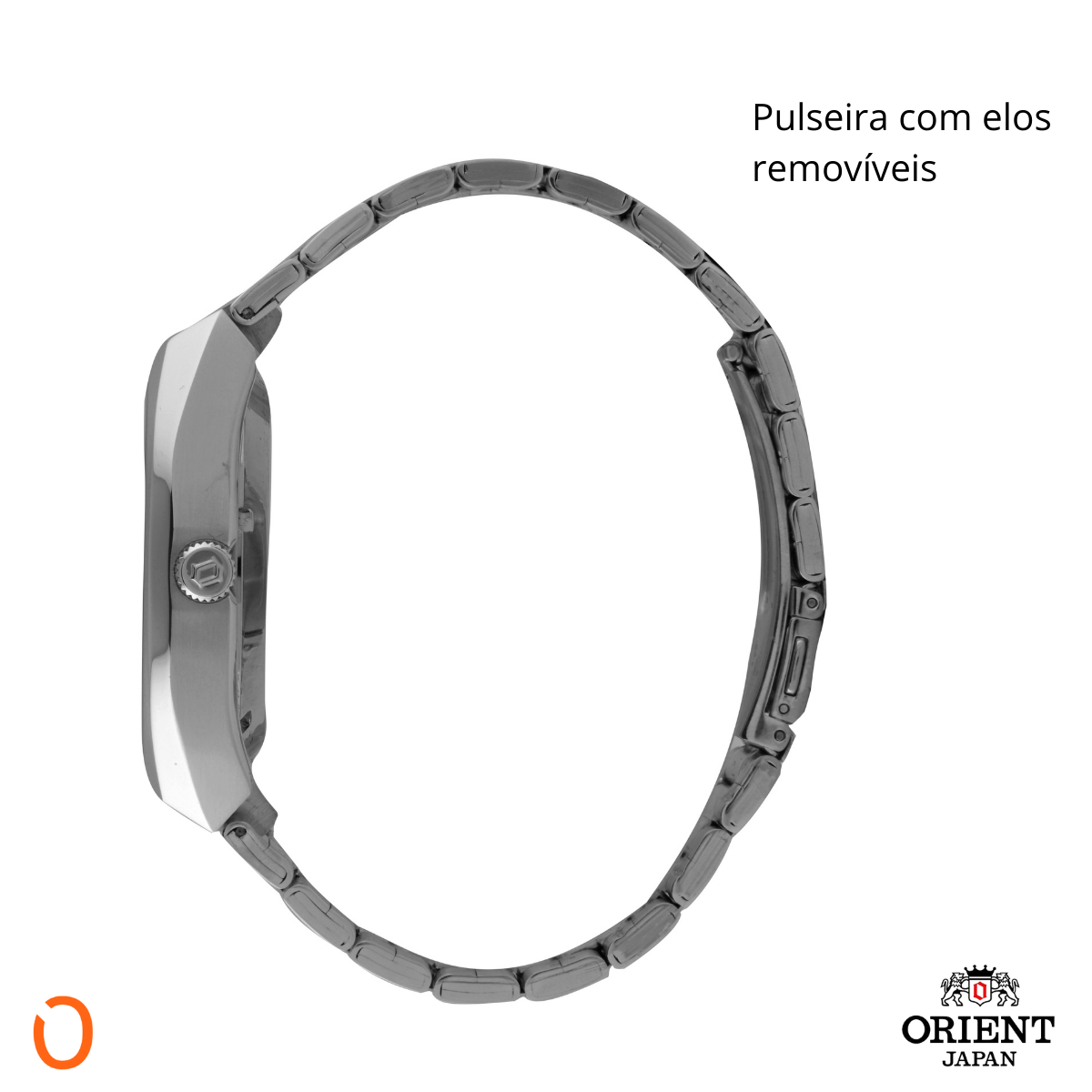Relógio Orient Masculino Automático 469SS086F Aço F Cinza - Imagem 6