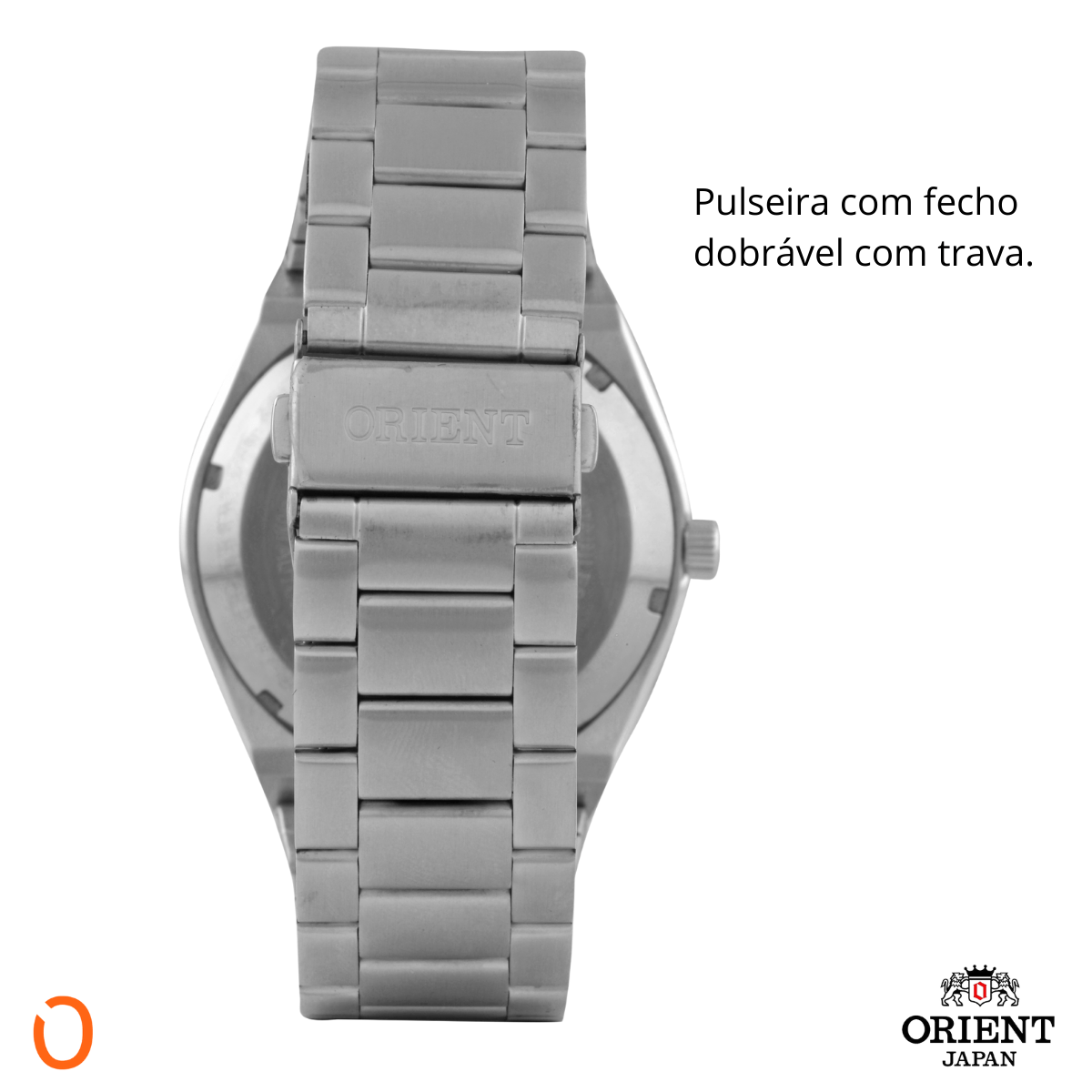 Relógio Orient Masculino Automático 469SS086F Aço F Cinza - Imagem 5