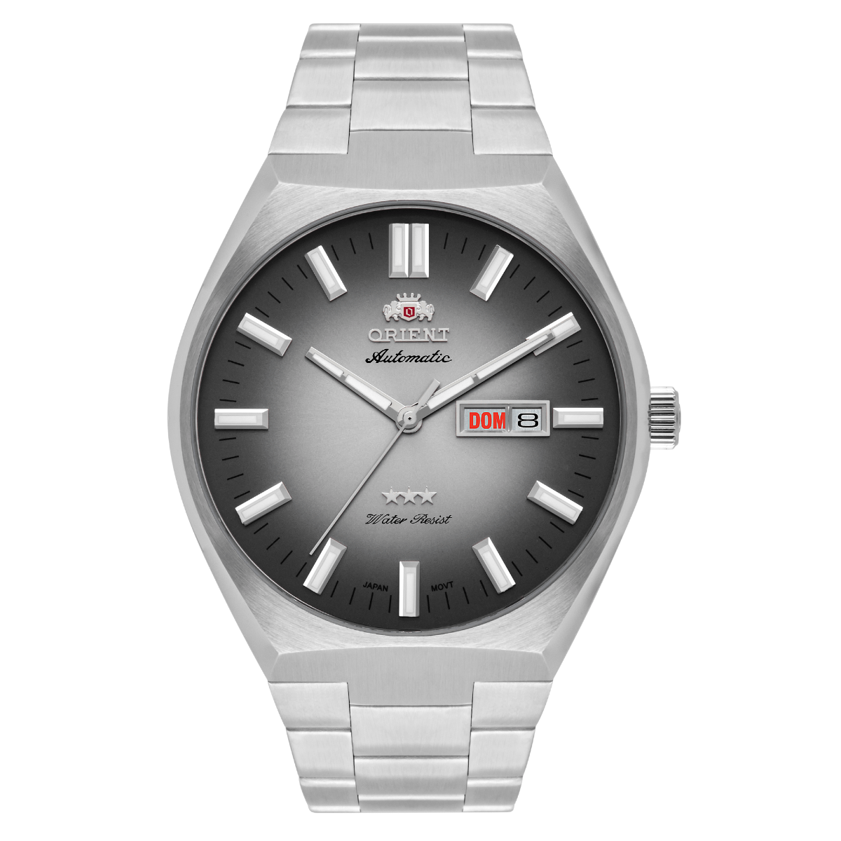 Relógio Orient Masculino Automático 469SS086F Aço F Cinza