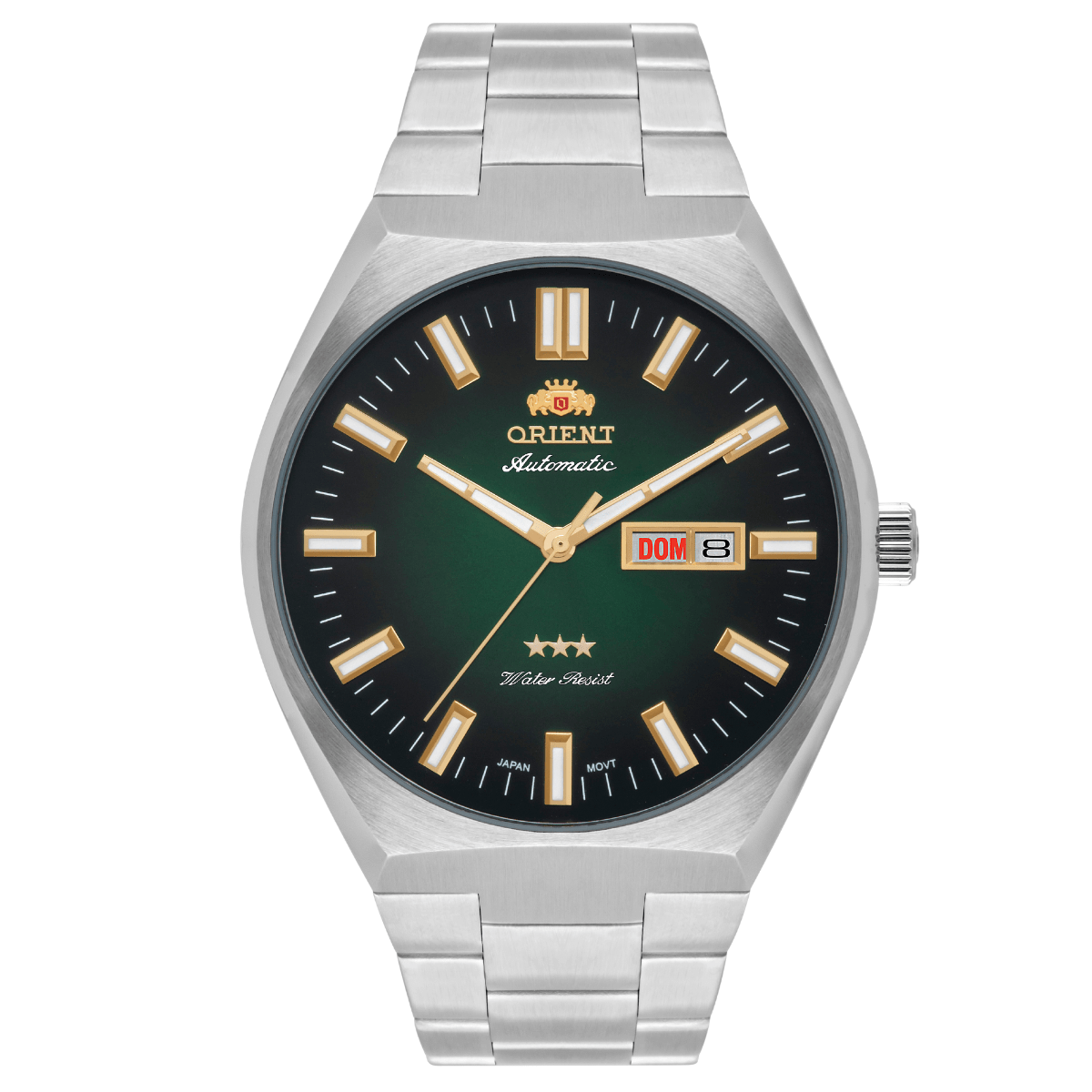 Relógio Orient Masculino Automático 469SS086F Aço F Verde