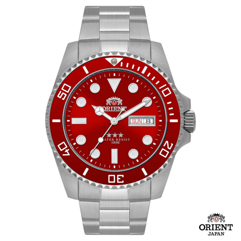 Relógio Orient Masculino Automático NH3SS009 W1SX Vermelho